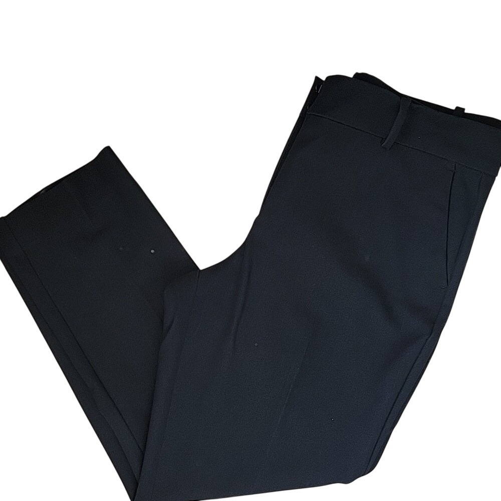 Ann Taylor Factory Black Ankle Pants Womens‎ 8P Petite Stretch Trousers 493768
